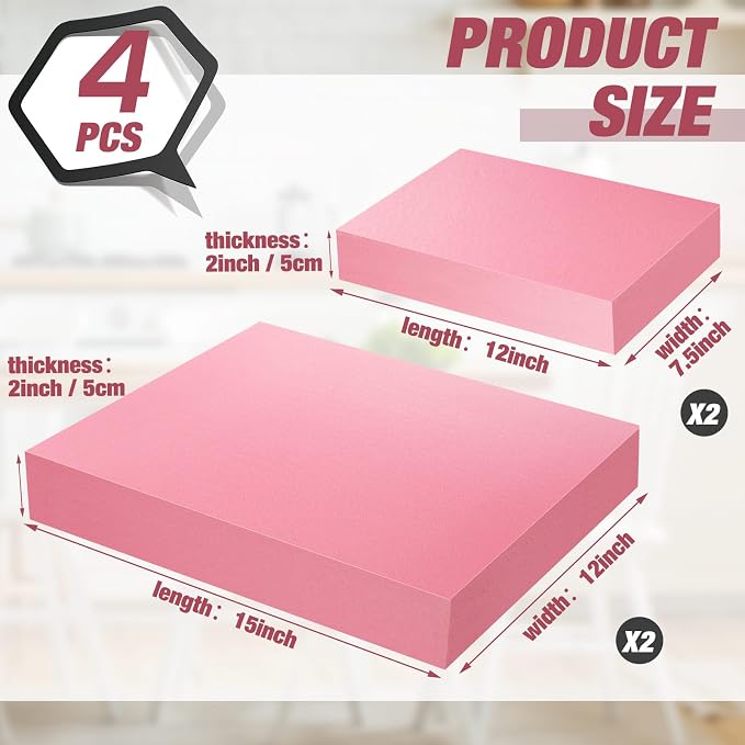 Xps Foam 12 x 15 and 12 x 7.5 Polystyrene Rectangles Foam Board Craft