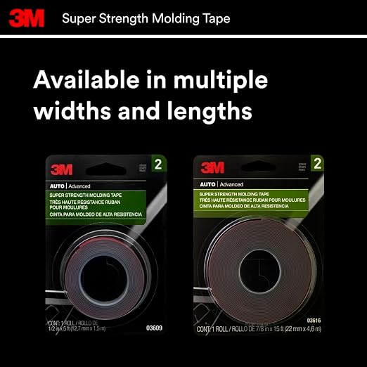 3M Super-Strength Molding Tape, 7/8 in x 15 ft, 1 Roll