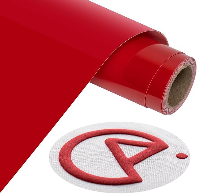 Aoder Red Heavy Duty Puff Vinyl Heat Transfer