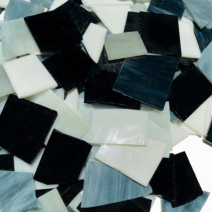 Stained Glass Scraps Sheets, Mosaic Tiles