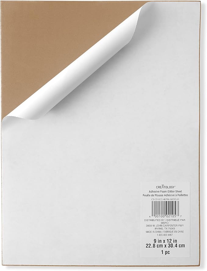 Creatology 9" x 12" Glitter Foam Sheet, 24 Pack