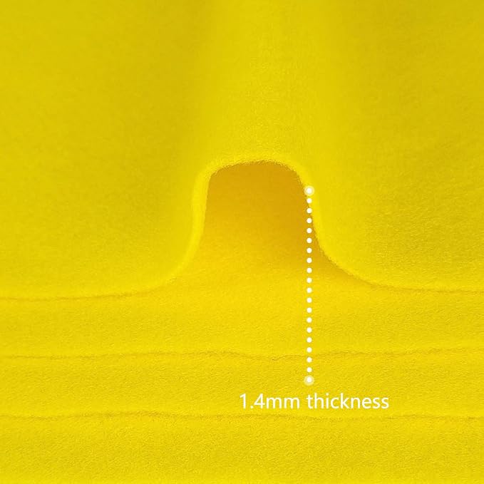 Jtnohx Color Felt, Soft Felt Sheets, 1.4mm Thick 8"x12" Handicraft Felt Fabrics