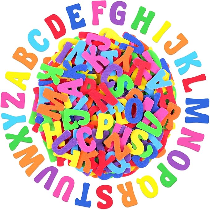 Letter Stickers, 3D Self-Adhesive Alphabet Stickers