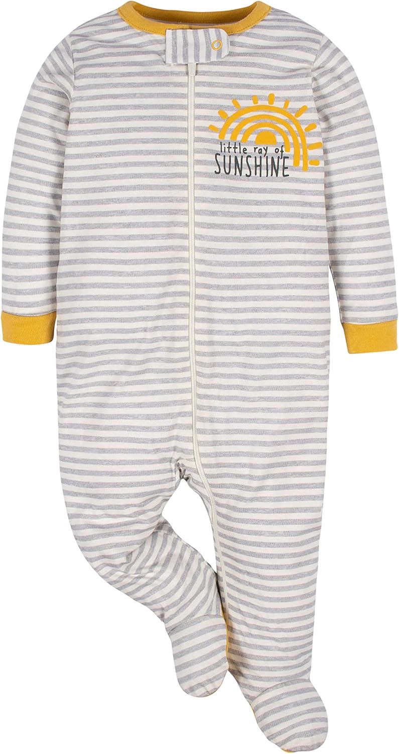 Gerber Baby Girls 4 Pack Sleep 'N Play Footie
