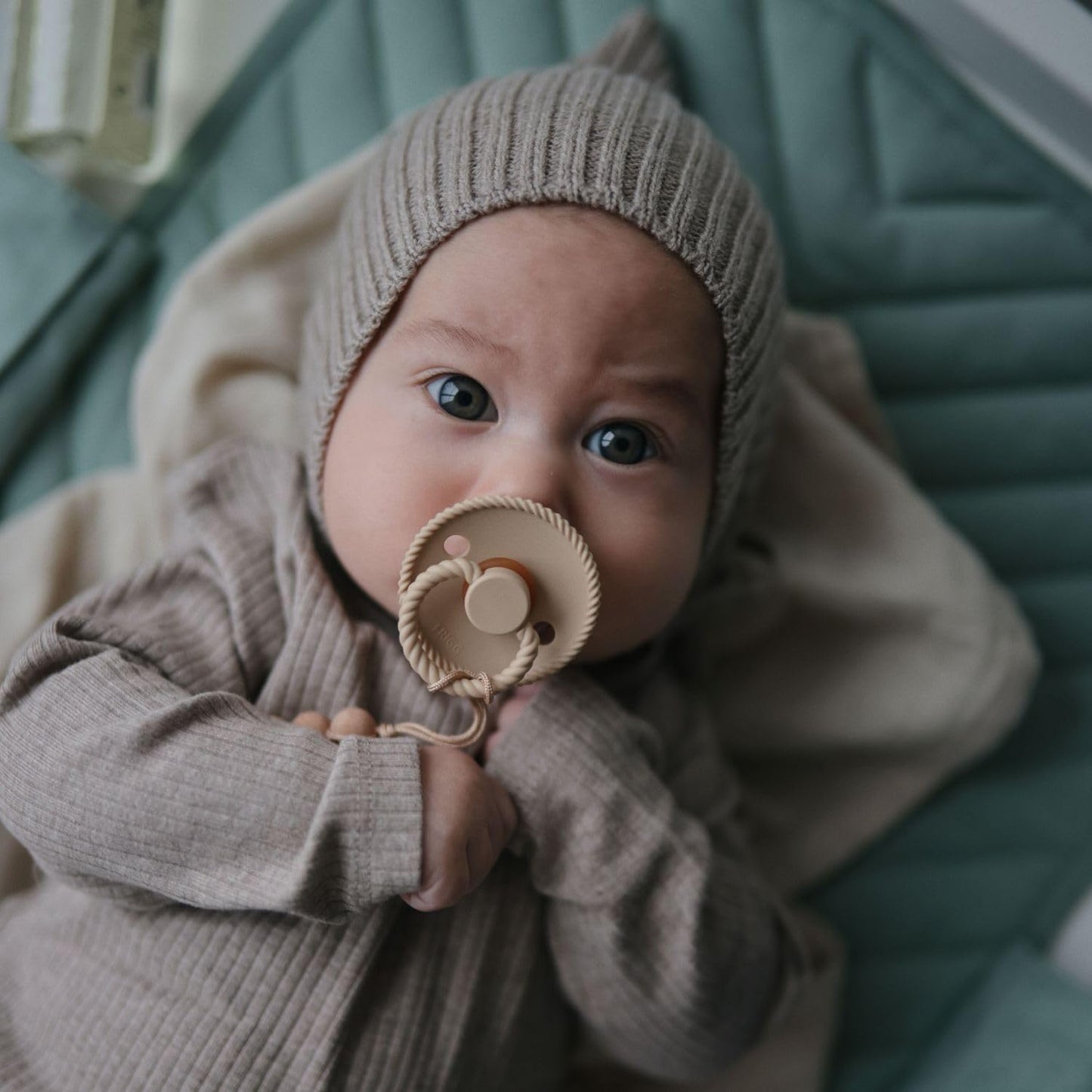 FRIGG SilkySoft Silicone Baby Pacifier 4-Pack Crystal Sparkle | Made in Denmark | BPA-Free (6-18 Months)