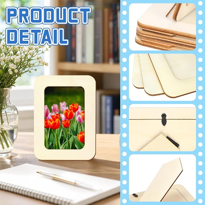 VOKOY 55 Pack Wooden Picture Frames
