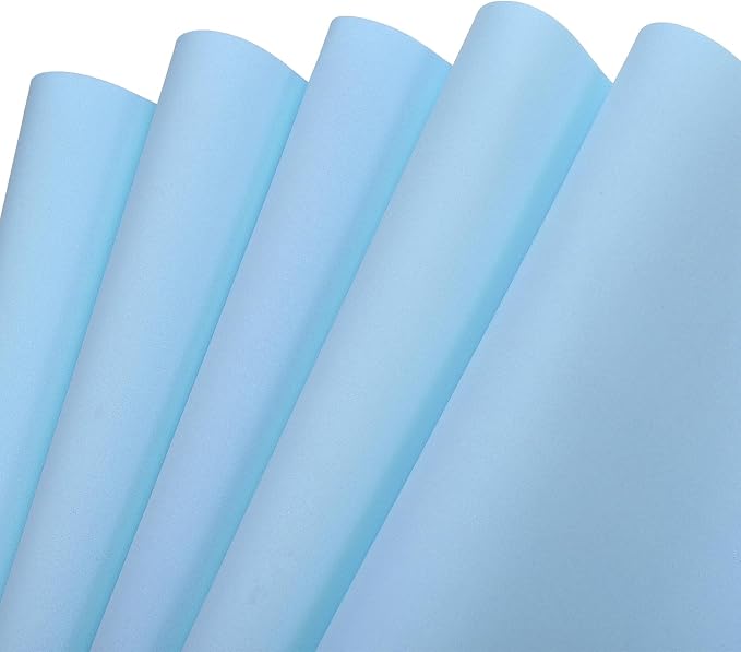 MECCANIXITY EVA Foam Sheets Light Blue 19.7 Inch x 35.4 Inch 1mm Thick Crafts