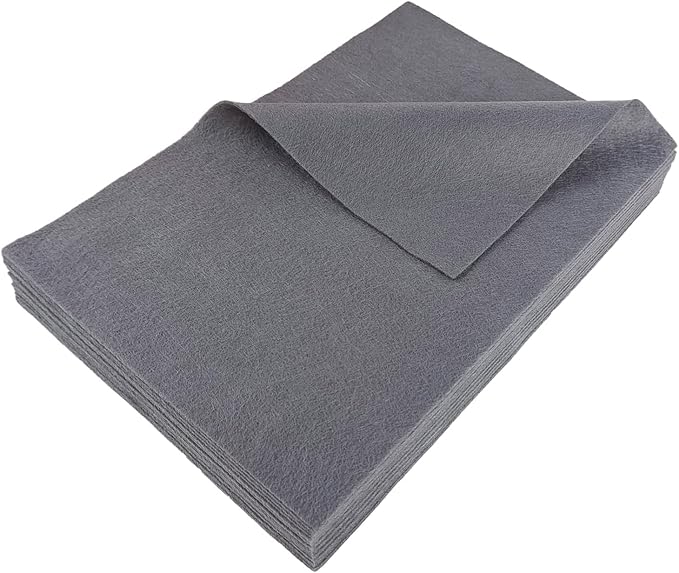 Jtnohx Color Felt, Soft Felt Sheets, 1.4mm Thick 8"x12" Handicraft Felt Fabrics