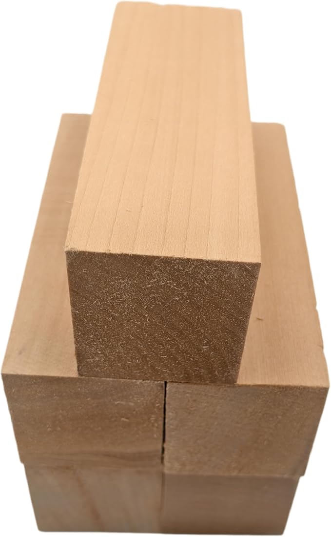 5PCS Basswood Carving Blocks, Whittling Wood Carving Kit, Unfinished Wooden