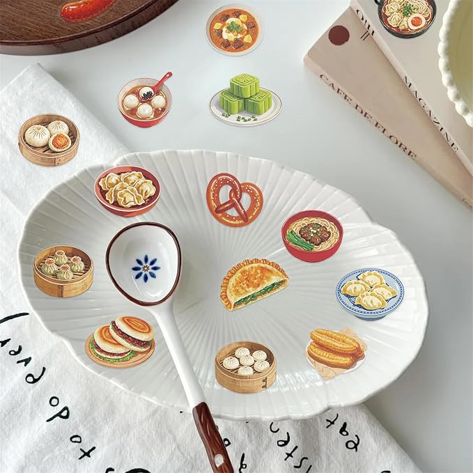 Aesthetic Food Stickers for Teens Adults