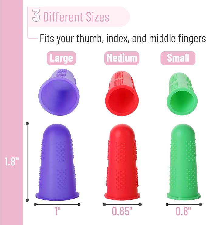 Mr. Pen- Hot Glue Gun Finger Protectors, Rubber Fingers Tips, Rubber Finger