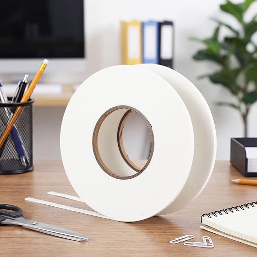 Tatuo 2 Rolls Double Sided Foam Tape PE Foam Tape Sponge Soft Mounting Adhesive