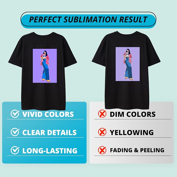 HTVRONT Sublimation HTV Sheets for Cotton Fabric