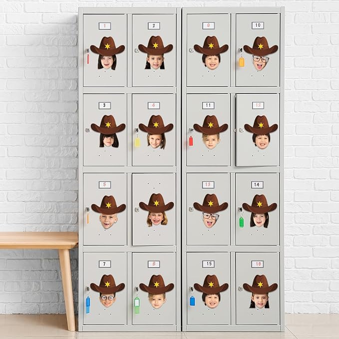gisgfim 80Pcs Western Cutouts Wild West Cowboy Cowgirl Hat Decorations Bulletin
