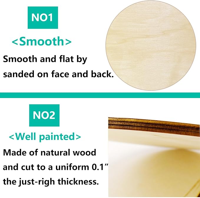 Wood Rounds for Crafts 10 Inch