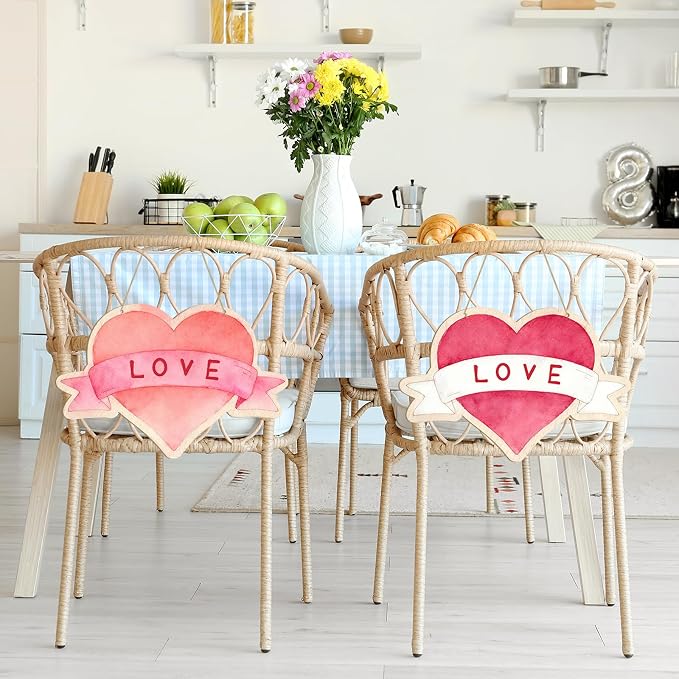 Large Size 12" Wooden Heart Ornaments to Paint, Valentine's Day Happy Mothers