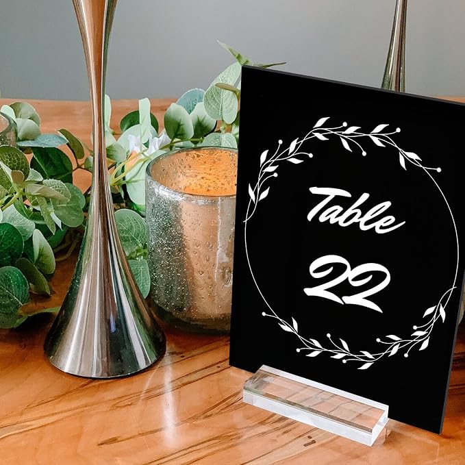 10 Pack Black Acrylic Sign Blanks