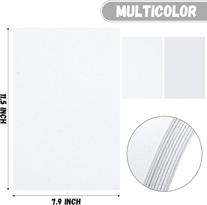 10 Pack Glitter Foam Sheets Craft 8 x 12 inch | Sparkles Foam Paper