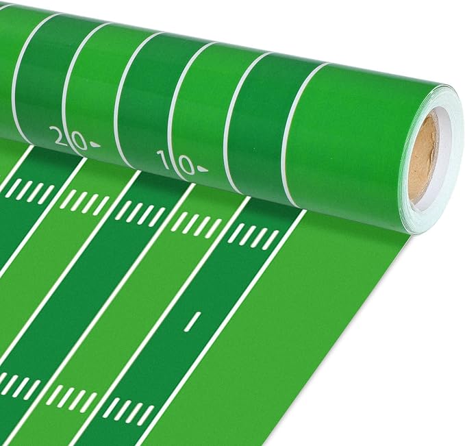 Qyeahkj Football Field Paper Roll Sports Bulletin Board Background Paper Fade