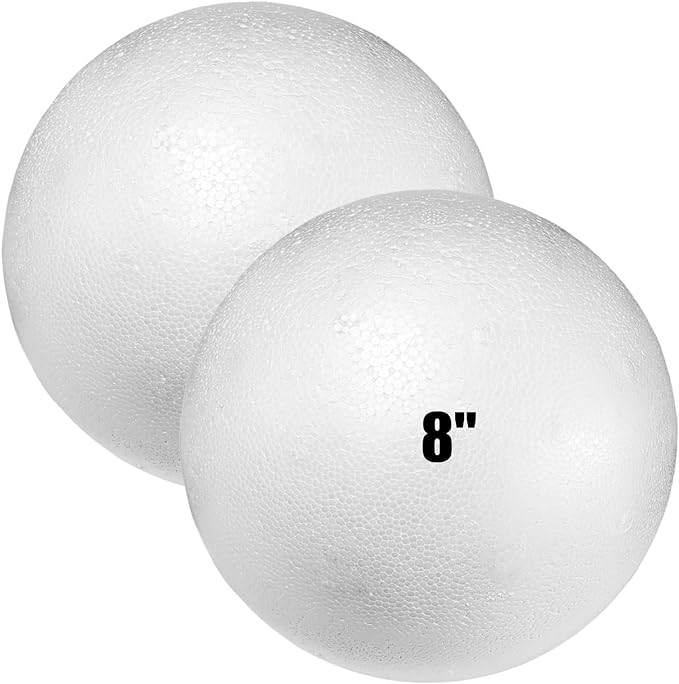 Styrofoam Balls 8 Inch, DIY Craft Giant Foam Ball