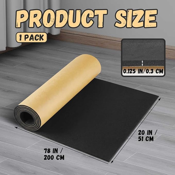 Pangda 1 Piece 78 x 20 x 1/8 Inch Extra Large Marine Foam Roll Closed Cell