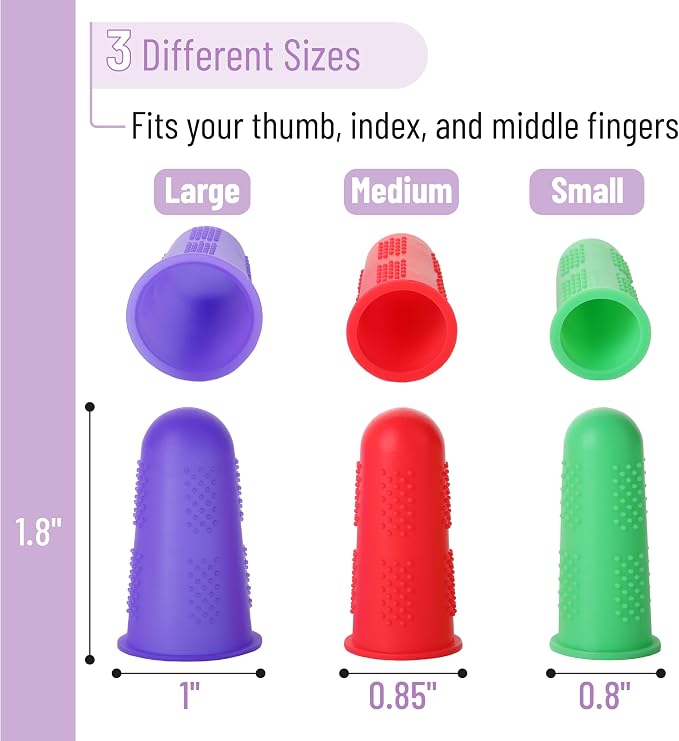 Mr. Pen- Hot Glue Gun Finger Protectors, Rubber Fingers Tips, Rubber Finger