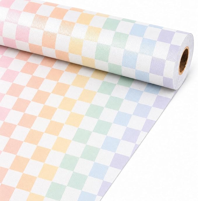 Colorful Checkered Bulletin Board Roll Non-Woven Fabric Poster 16in X 12ft |