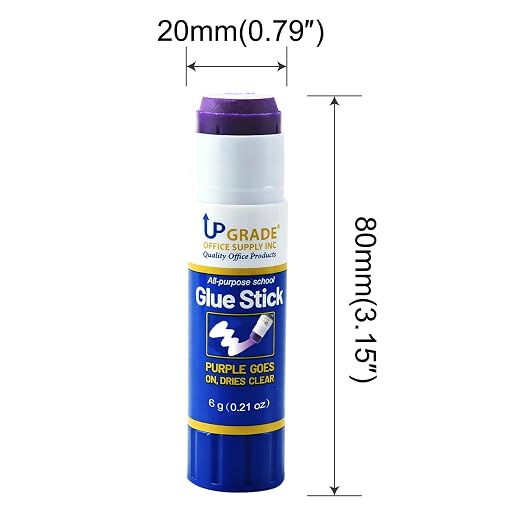 Upgrade Office Supply Glue Sticks, Washable Non Toxic,