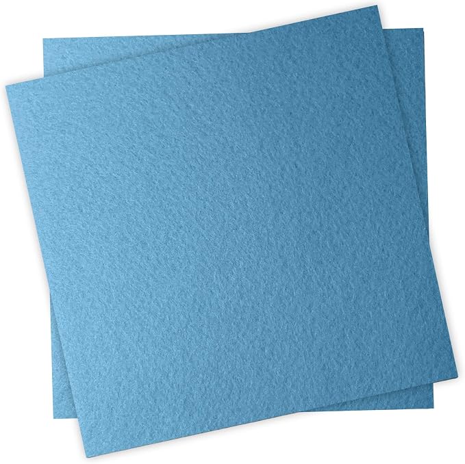 12" x 12" Felt Fabric Sheets for Crafts, 1mm Thick, Squares Felt Paper for