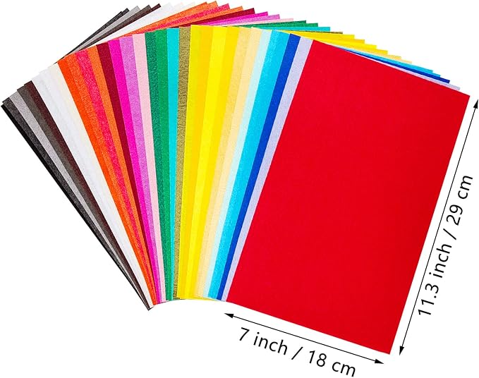 Jtnohx Stiff Felt Sheets, Craft Felt Square