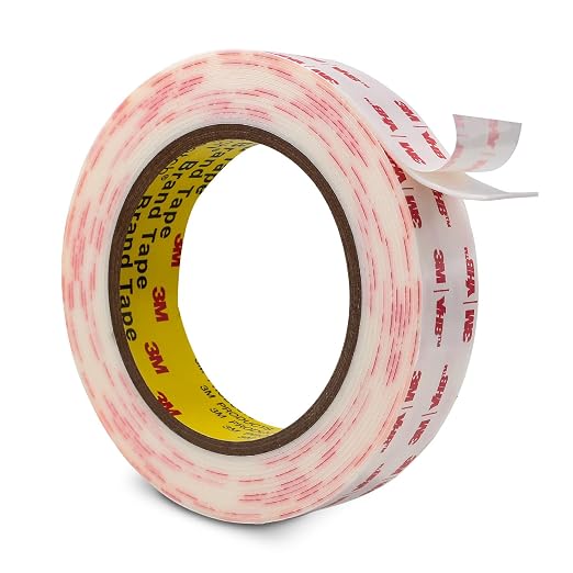 3M Double Sided Mounting Tape 1''x15.4Ft | Heavy Duty 0.025in Thick White 4930
