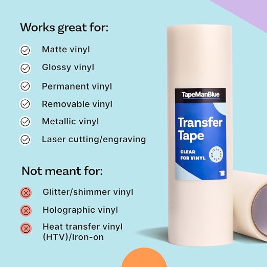 TapeManBlue Clear Transfer Tape