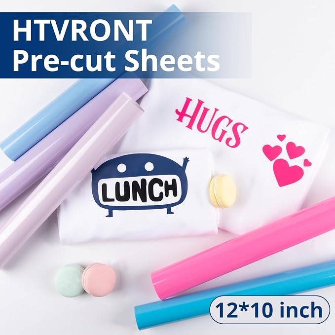 HTVRONT Heat Transfer Vinyl Blue HTV Vinyl