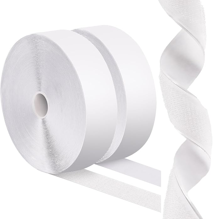 2''×27Ft White Heavy Duty Hook And Loop Tape Adhesive, No Punching Picture Wall