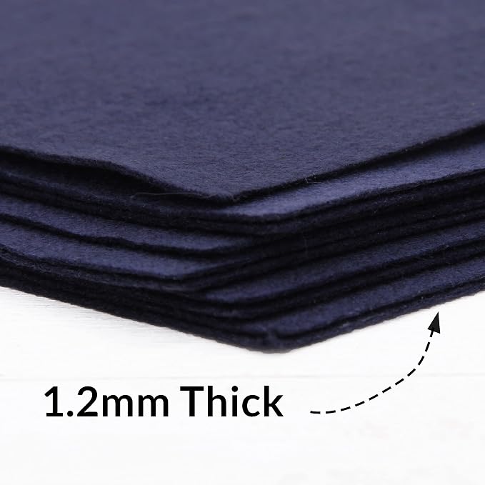 Threadart Dark Navy Premium Felt Sheets