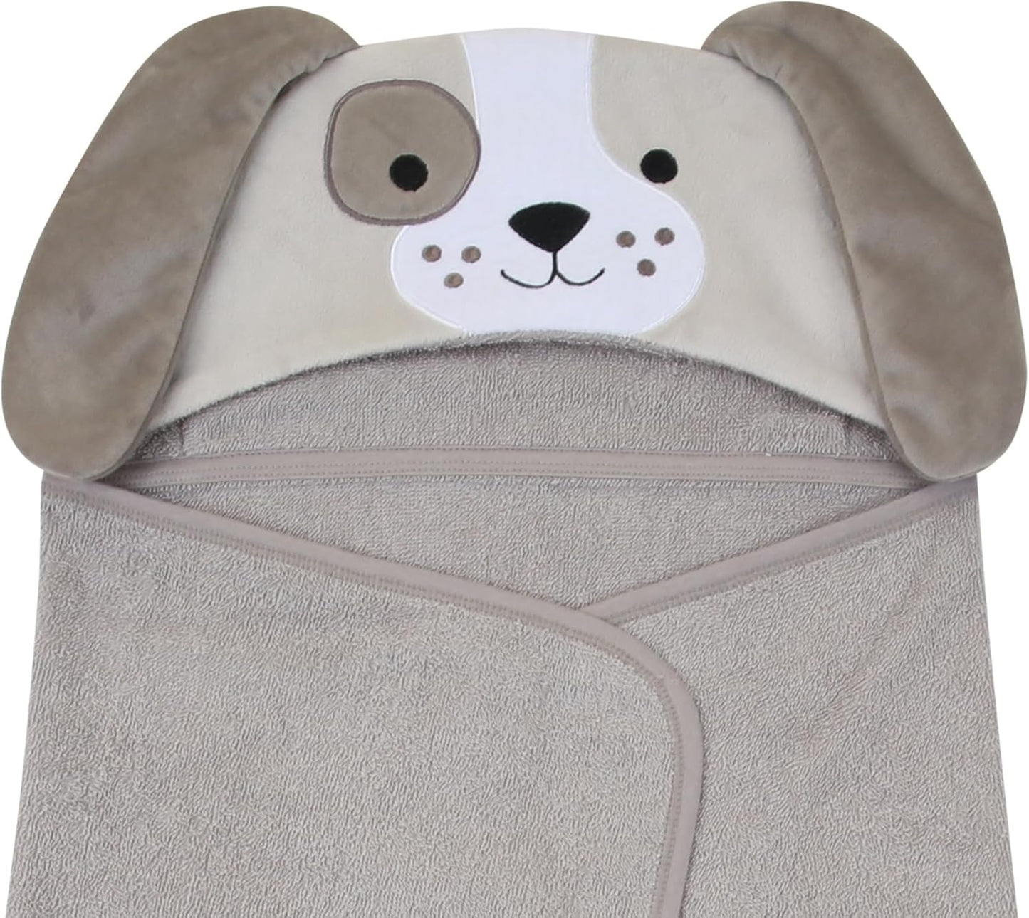 Lambs & Ivy Baby/Infant Luxury Cotton Terry Dog/Puppy Hooded Bath Towel