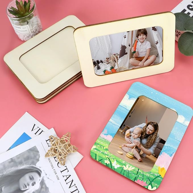 VOKOY 15 Pack Wooden Picture Frames