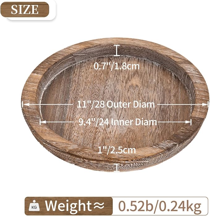 Hanobe Wooden Coffee Table Trays
