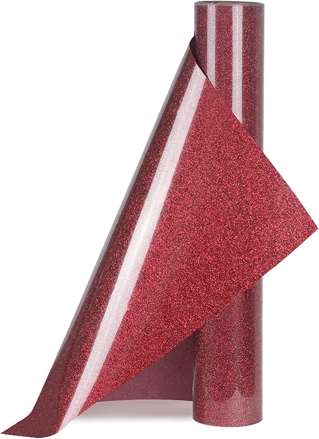HTVVETUR Glitter HTV Vinyl Rolls Heat Transfer Vinyl
