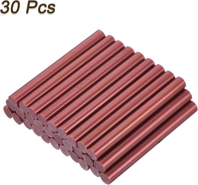 uxcell 30pcs Mini Hot Glue Gun Sticks 4-inch x 0.43-inch High Sticky Large Hot