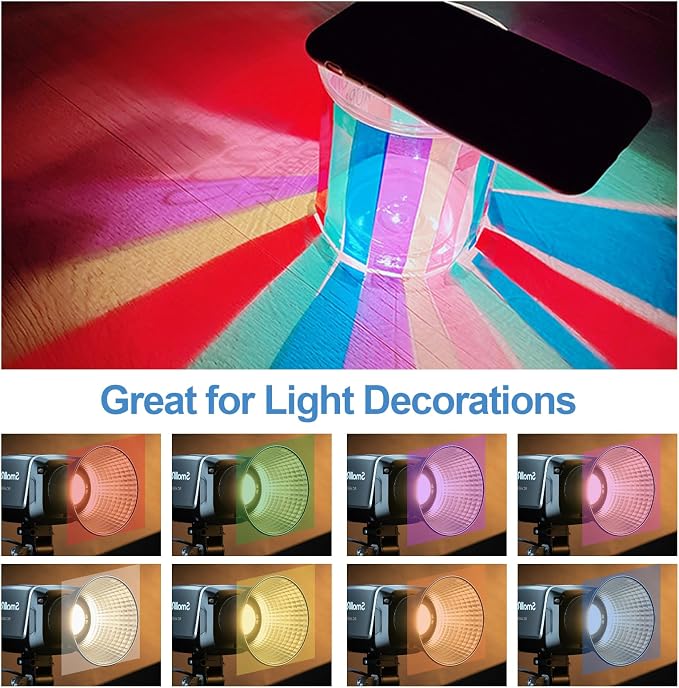 200 Pcs Colored Cellophane Sheets, Cellophane Wrap Paper Color Cello Sheets