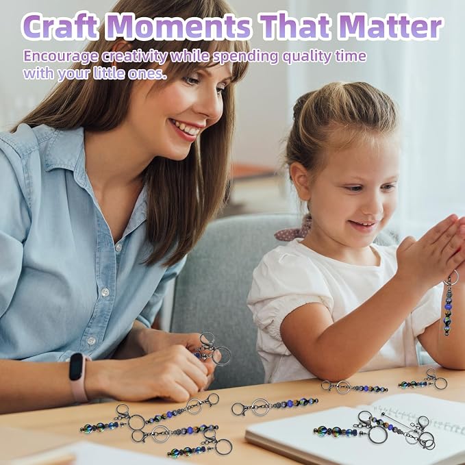 28 Pcs Beadable Keychain Bars