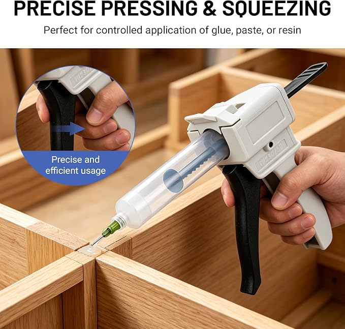 50ml Epoxy Gun Dispenser, Manual AB Glue Gun & Dual Cartridge Applicator