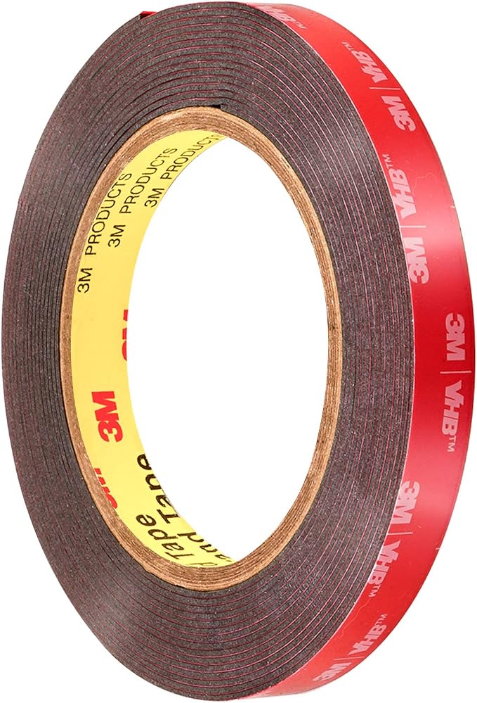 3M Genuine 1/2" x 15 Ft VHB Double Sided Foam Adhesive Tape 5952 Grey