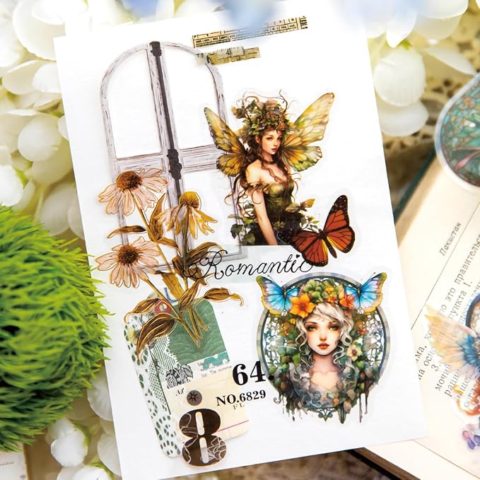 Yoksas Fantasy Butterfly Fairy Scrapbook Stickers