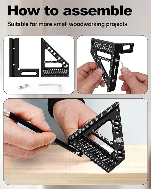 Precision Multi-Angle Carpenter's Square