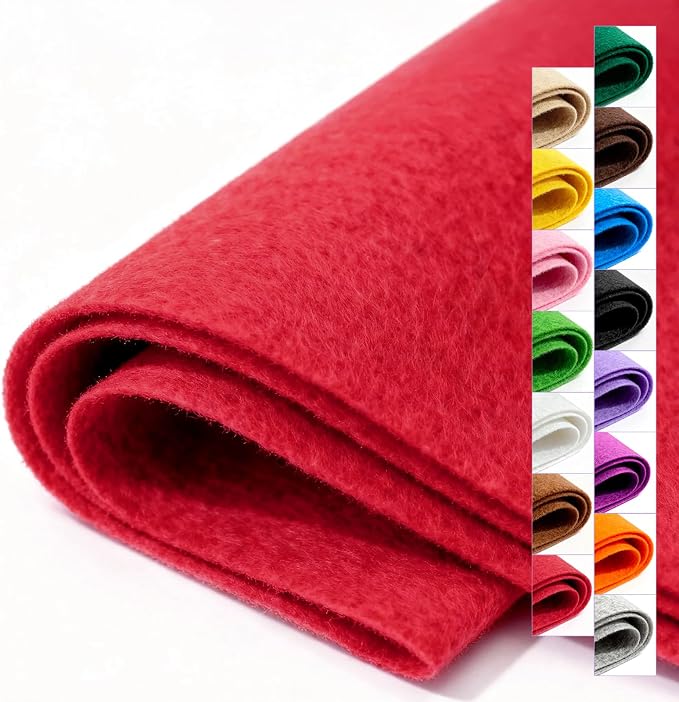 Felt Fabric 36'' X 36'' Large Felt Sheets Stiff Craft Felt by The Yard