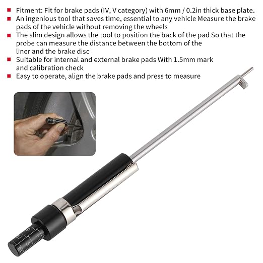 Car Brake Pad Thickness Gauge Measure Tool