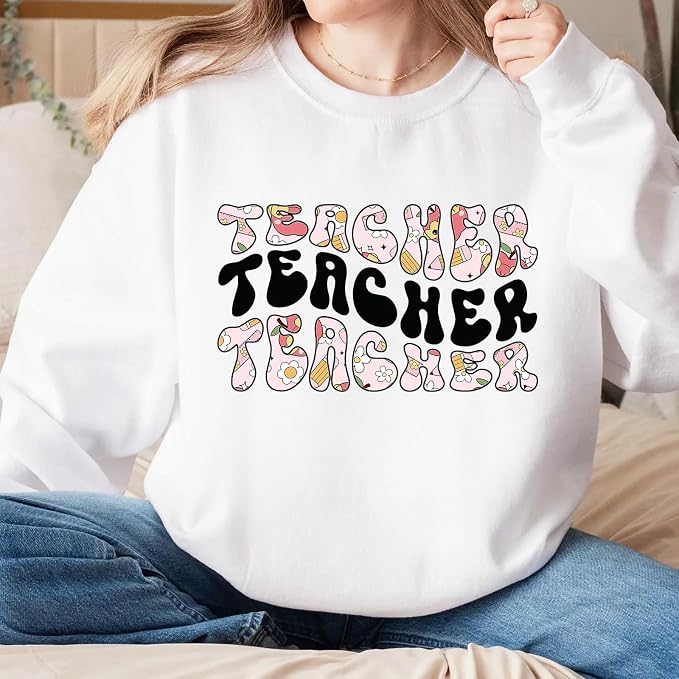 Tintnut Teacher Heat Transfer Vinyl, 12 Sheets 12"x10" Iron on Vinyl | School