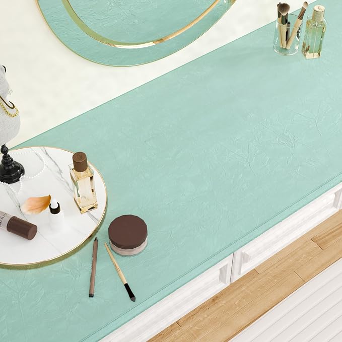 CHIHUT Mint Green Velvet Drawer Liner Roll